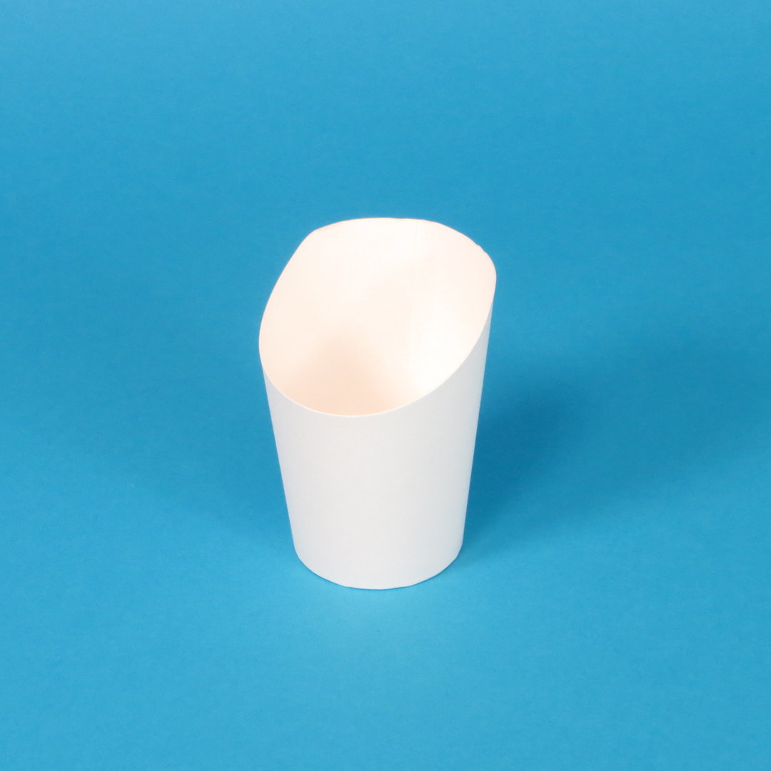 Snack Wrapbecher Hartpapier 300ml weiß 85x105mm 1000St.