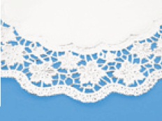 Tortenspitzen weiß rund 34cm 2.000St.