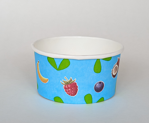 Bio Eisbecher Papur ohne PE/PLA Beschichtung recycelbar versch. Größen