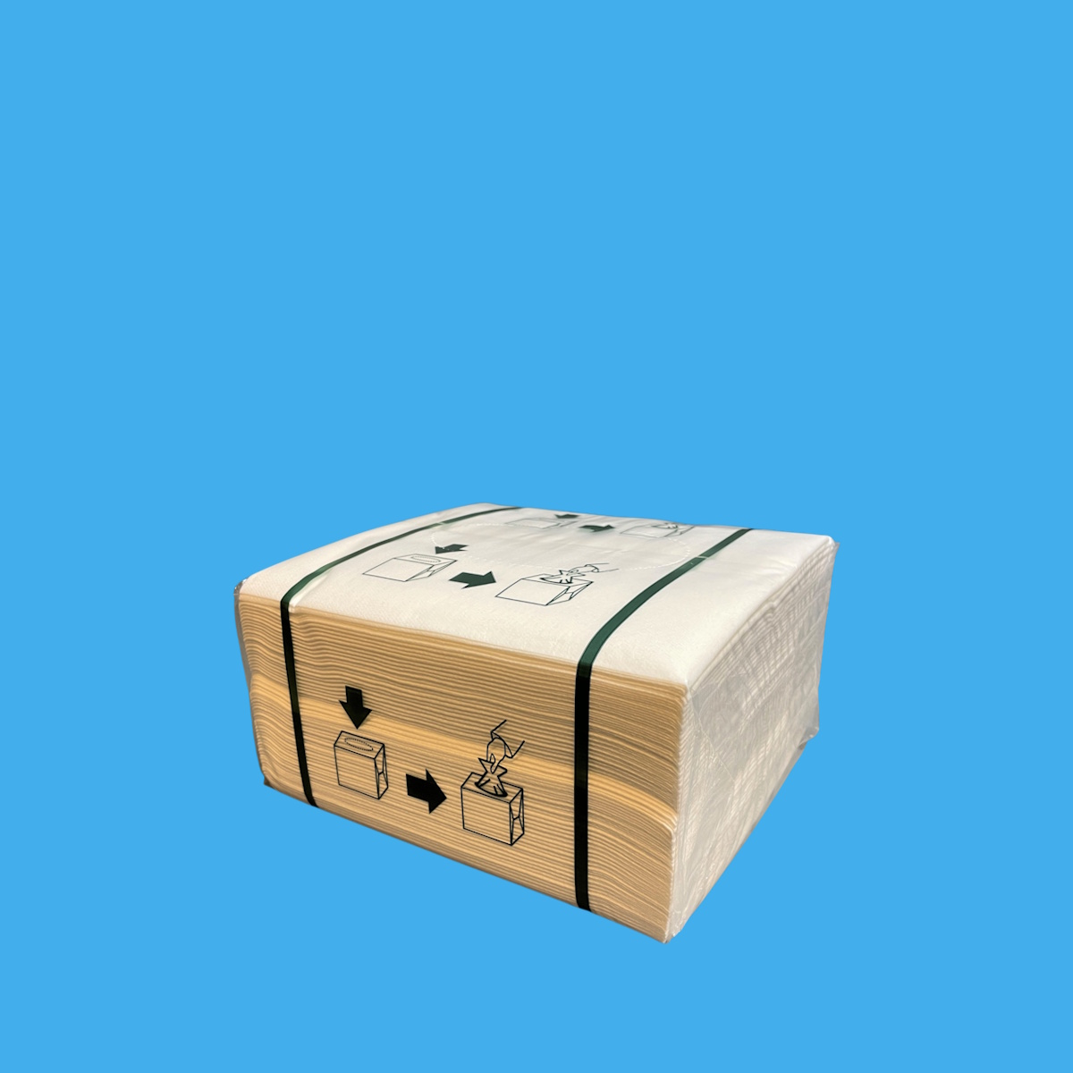 Allzwecktücher 38x40cm Z-Falz Vlies weiß Classic HydroPlus 65g/m² 600St