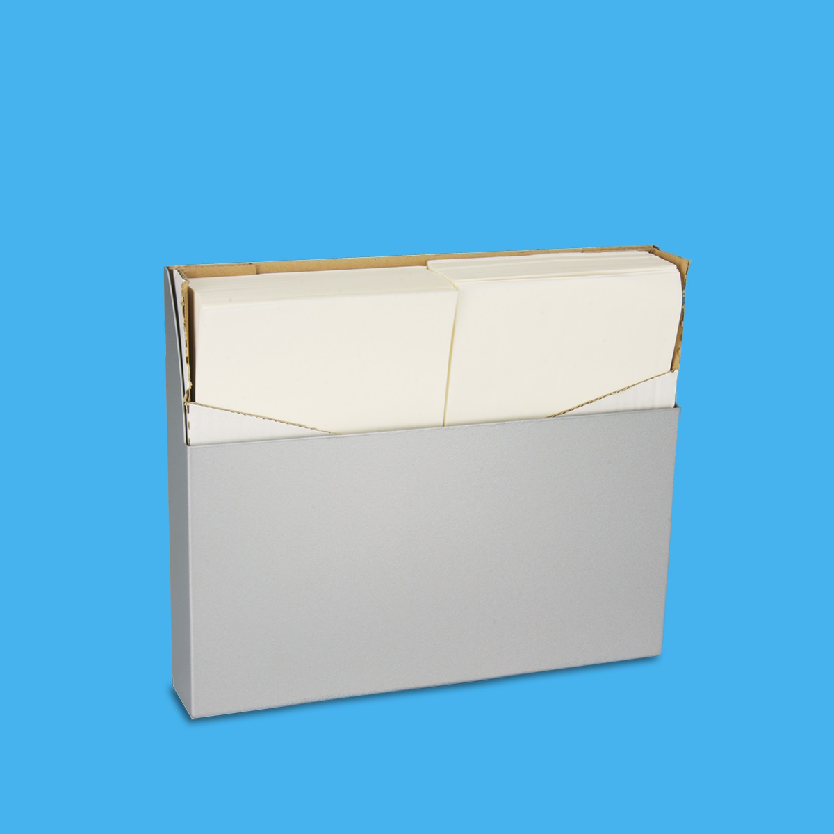 Spender für Ofenpapier 33,2x28x5,3cm Stahlblech grau 1St