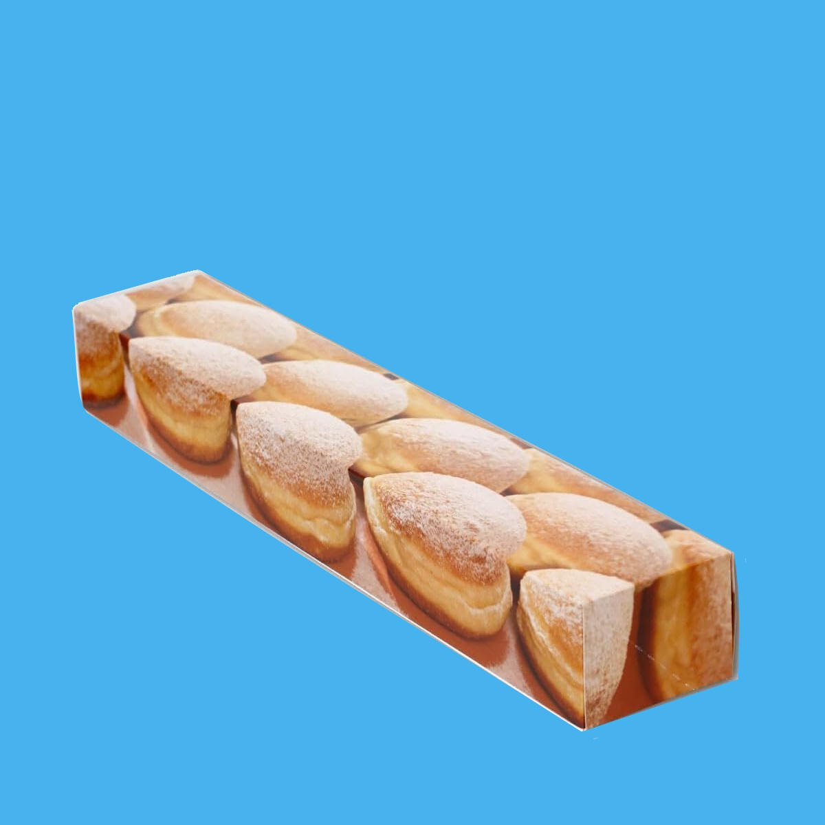 Transportkarton für Berliner / Krapfen / Pfannkuchen 60x11x8cm 60St