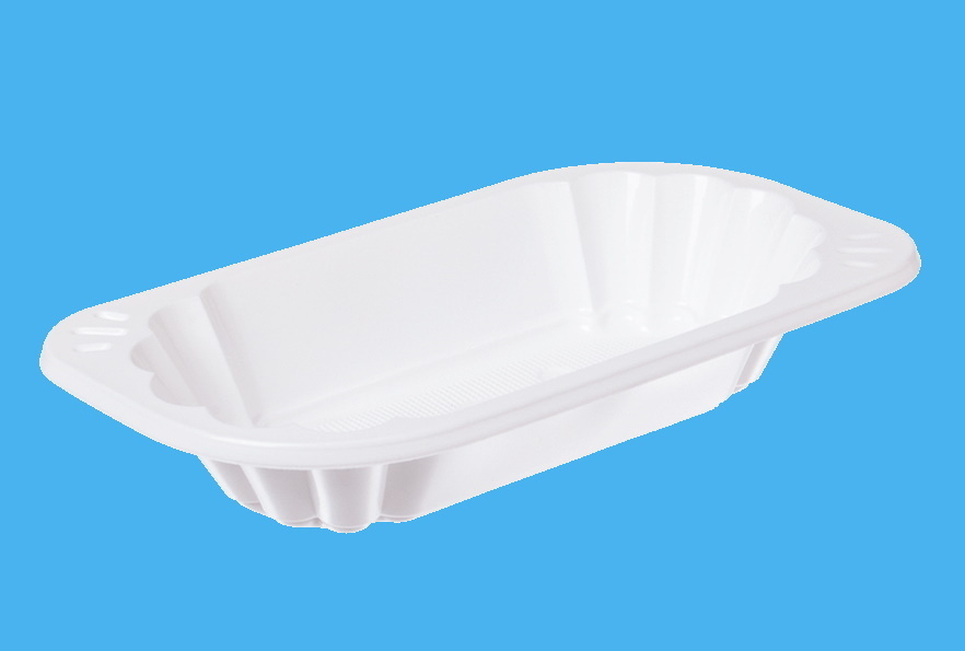 Imbissschalen oval 250ml 177x96x31mm weiß PP recycelbar 2000St