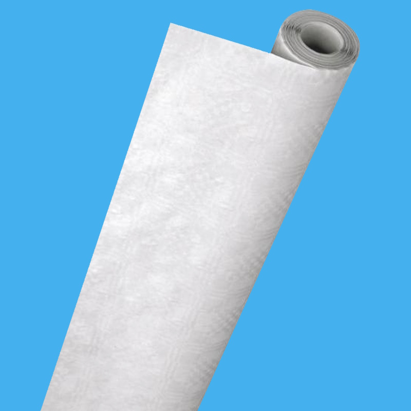 Tischtuchrollen Papier Damastprägung weiß 80cm 50m 6St