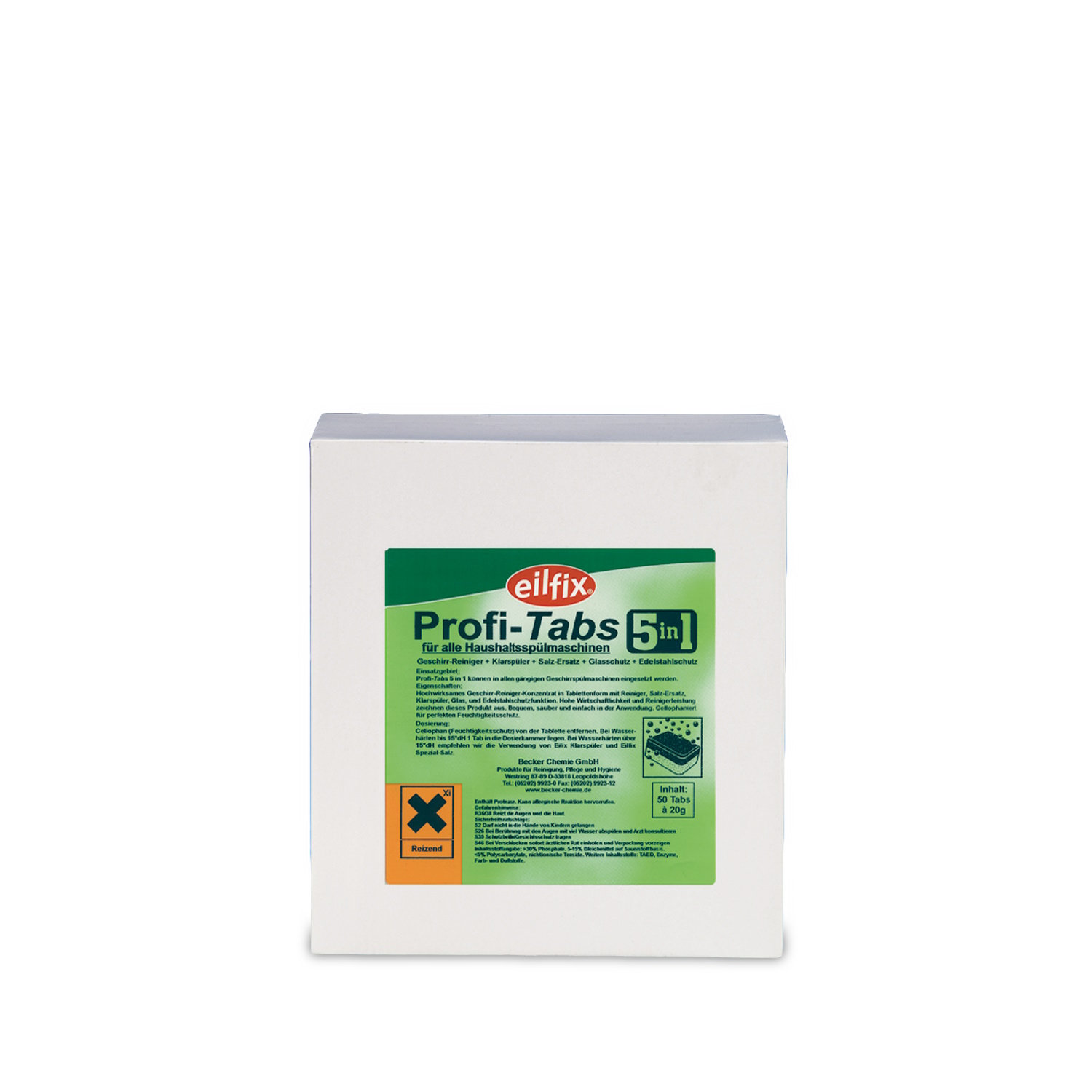 Spülmaschinen Profi Tabs 5in1 20g für Haushaltsspülmaschinen 50St