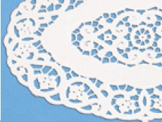 Tassendeckchen oval weiß 27x18cm 5.000St