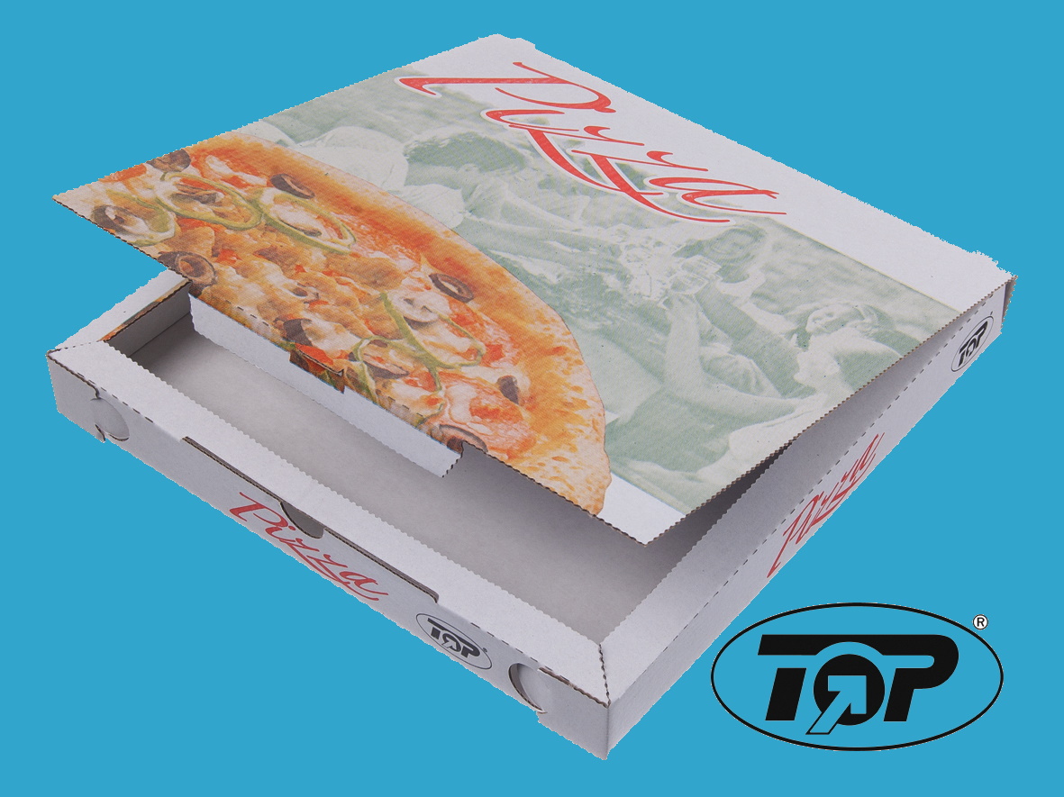 Pizzakartons 3cm hoch Modell C Kraft "Pizza Style" versch. Größen