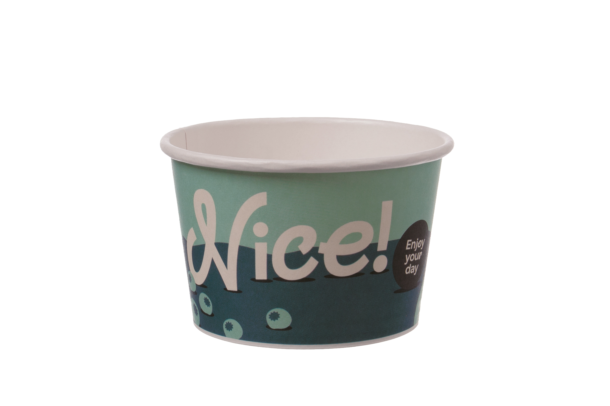 Eisbecher Papier/PE mit Neutralmotiv "Top Fruits" verschiedene Größen