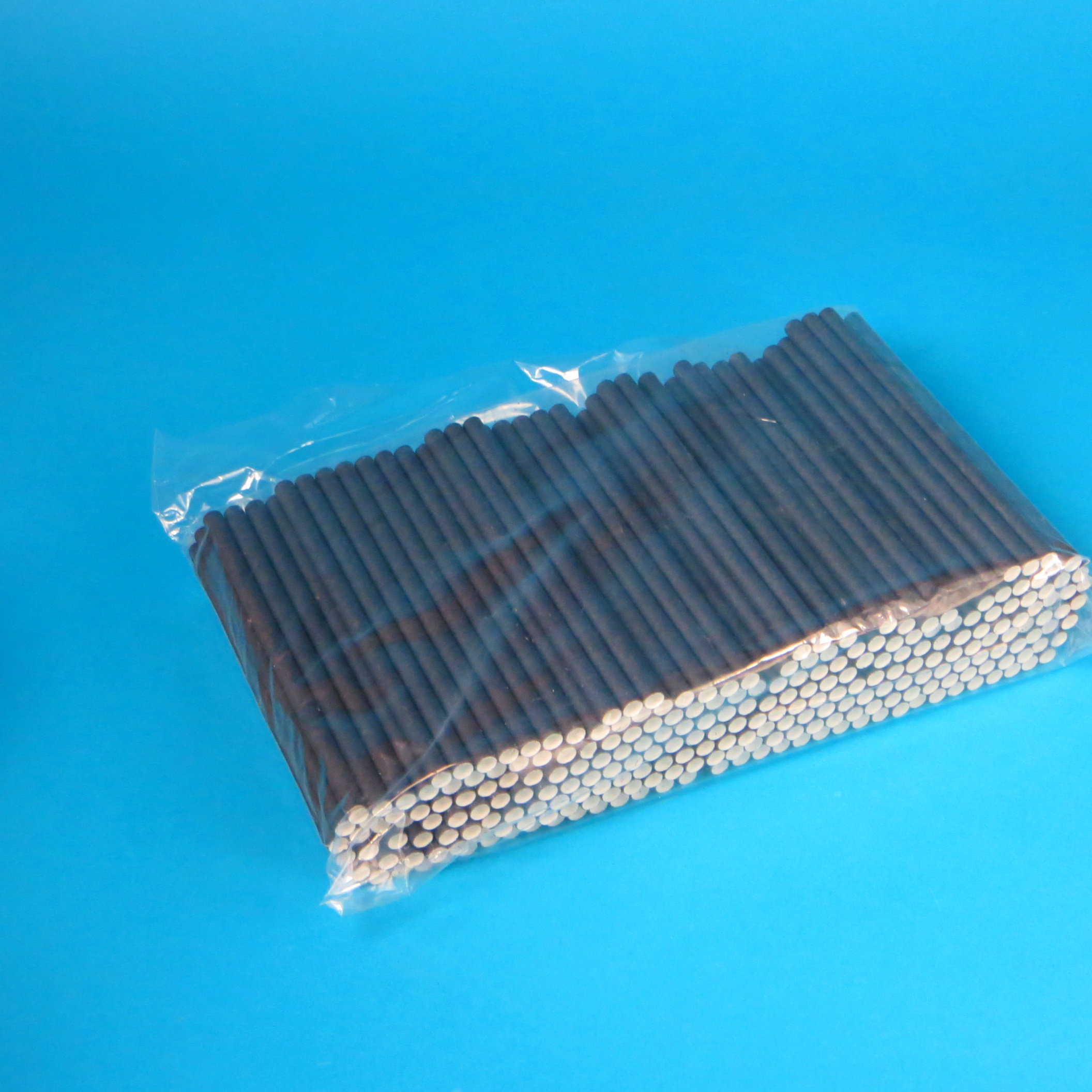 Bio Cocktail / Longdrink Trinkhalme Papier schwarz kurz Ø7mm 15cm lang 250St