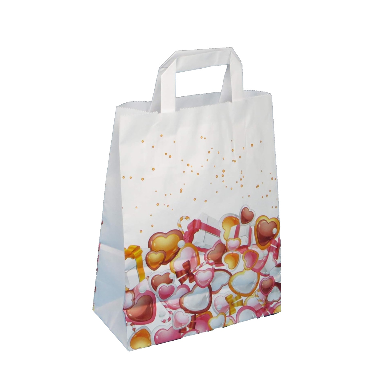 Papiertragetaschen Weihnachten "Sweety" 22+10x28cm 70g/m² 250St