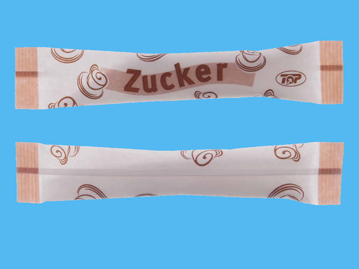 Zuckersticks 4g Neutraldruck weißer Zucker 2000St.