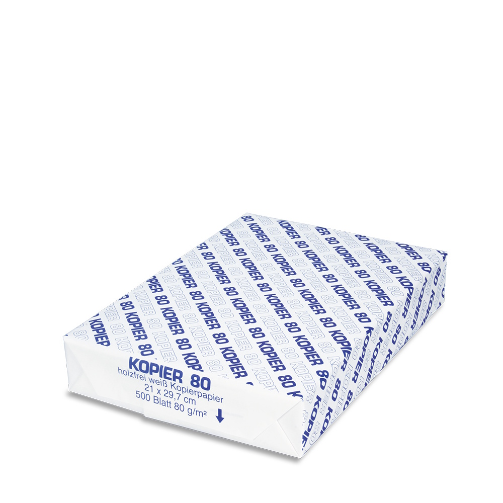 Kopierpapier weiß DIN A4 80g/m² 2500 Blatt (5x500)