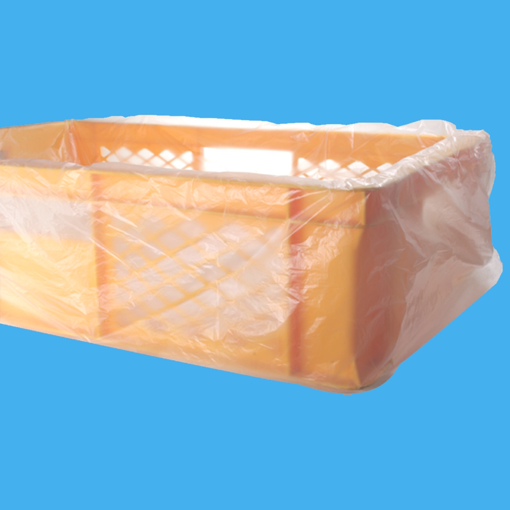 Lebensmittelsäcke E2 Kiste 650x450x650mm HDPE 10my transparent 1000St