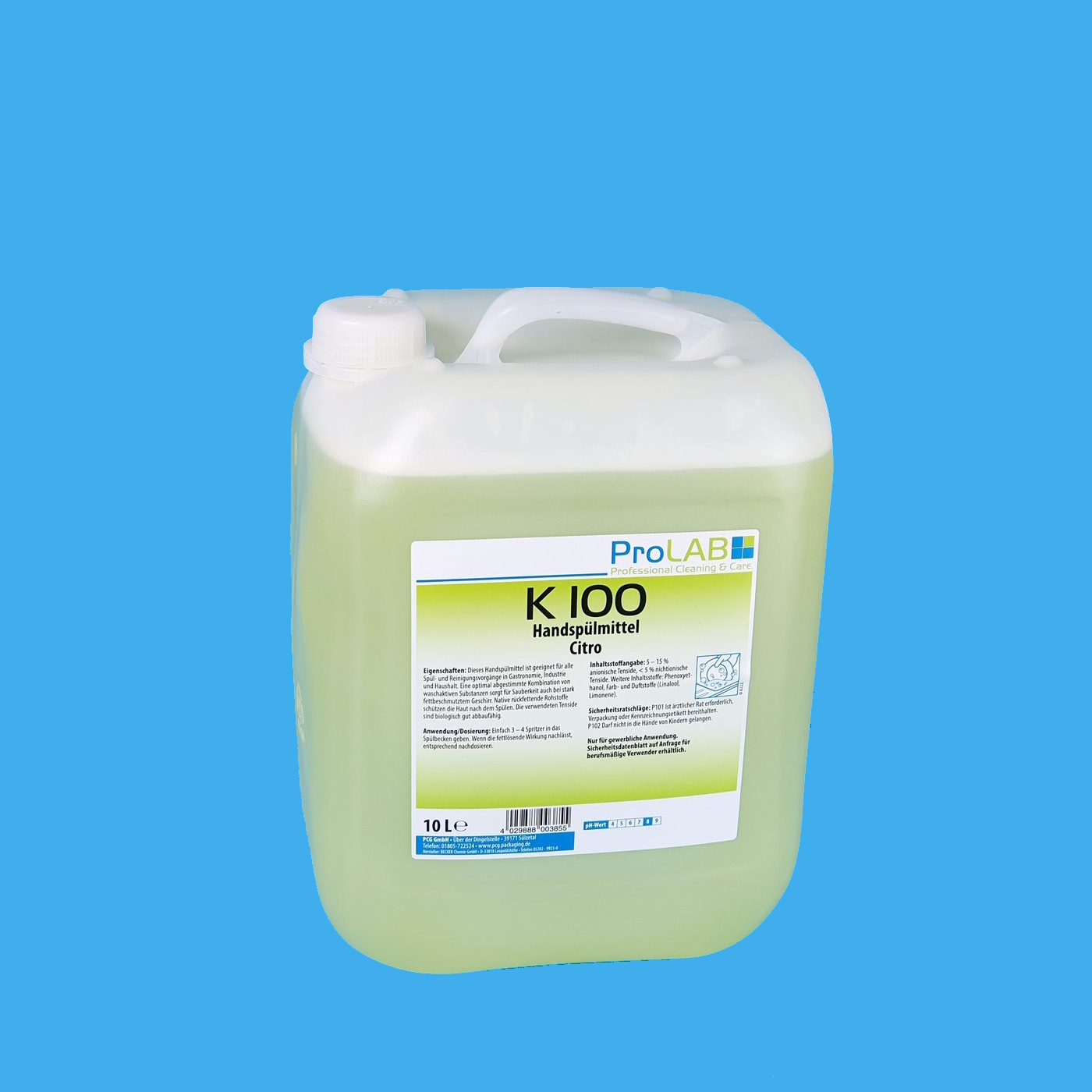 Handspülmittel Citrus hautschonend gelb flüssig 10l Kanister 1St