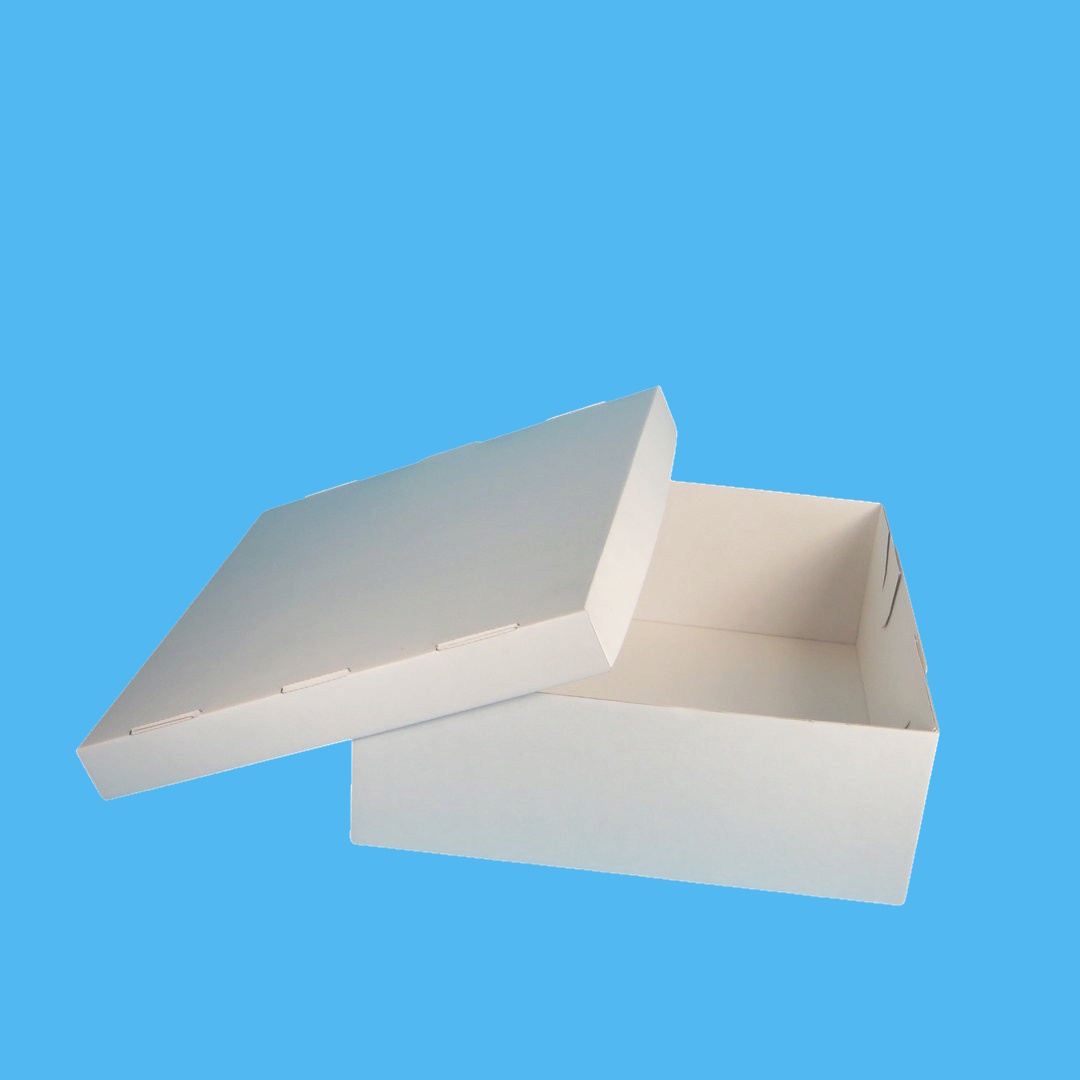 Tortenkartons 2-teilig Wellpappe robust weiß 32x32x12cm 40St