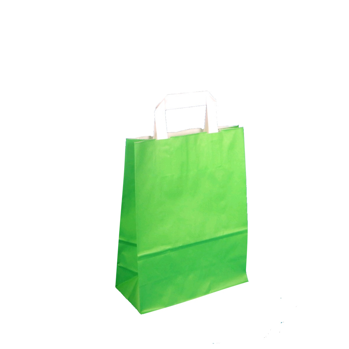 Papiertragetaschen mit Flachhenkel 22+11x28cm 70g/m² 250St verschiedene Farben zur Auswahl