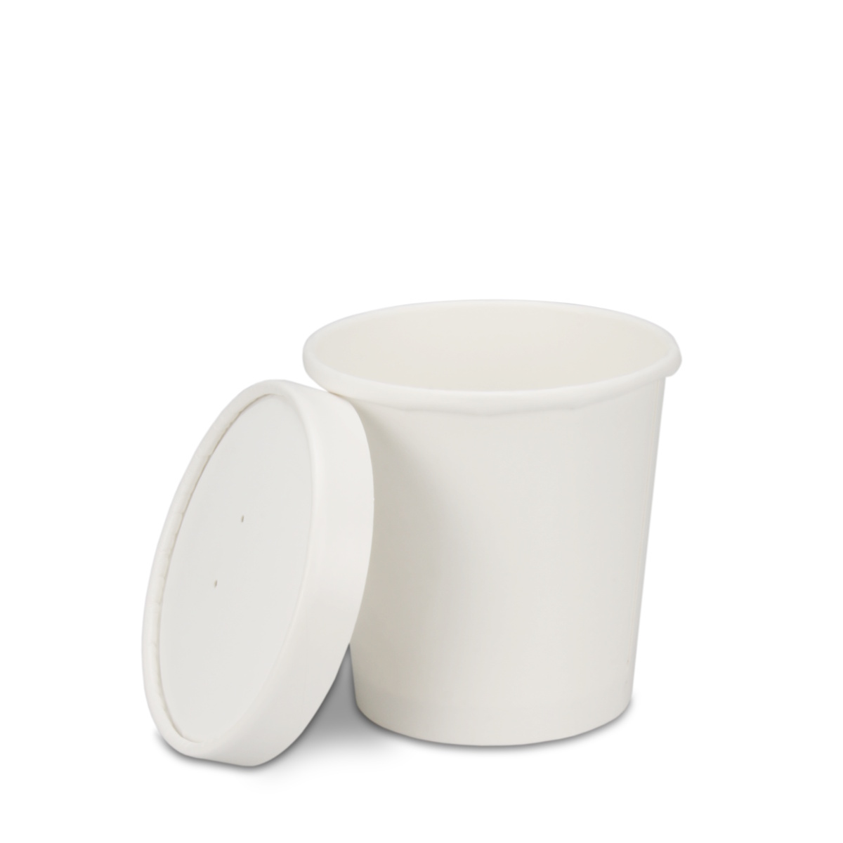 Thermobecher Papier weiß 16oz/450ml mit Deckel im Kombipack 250St