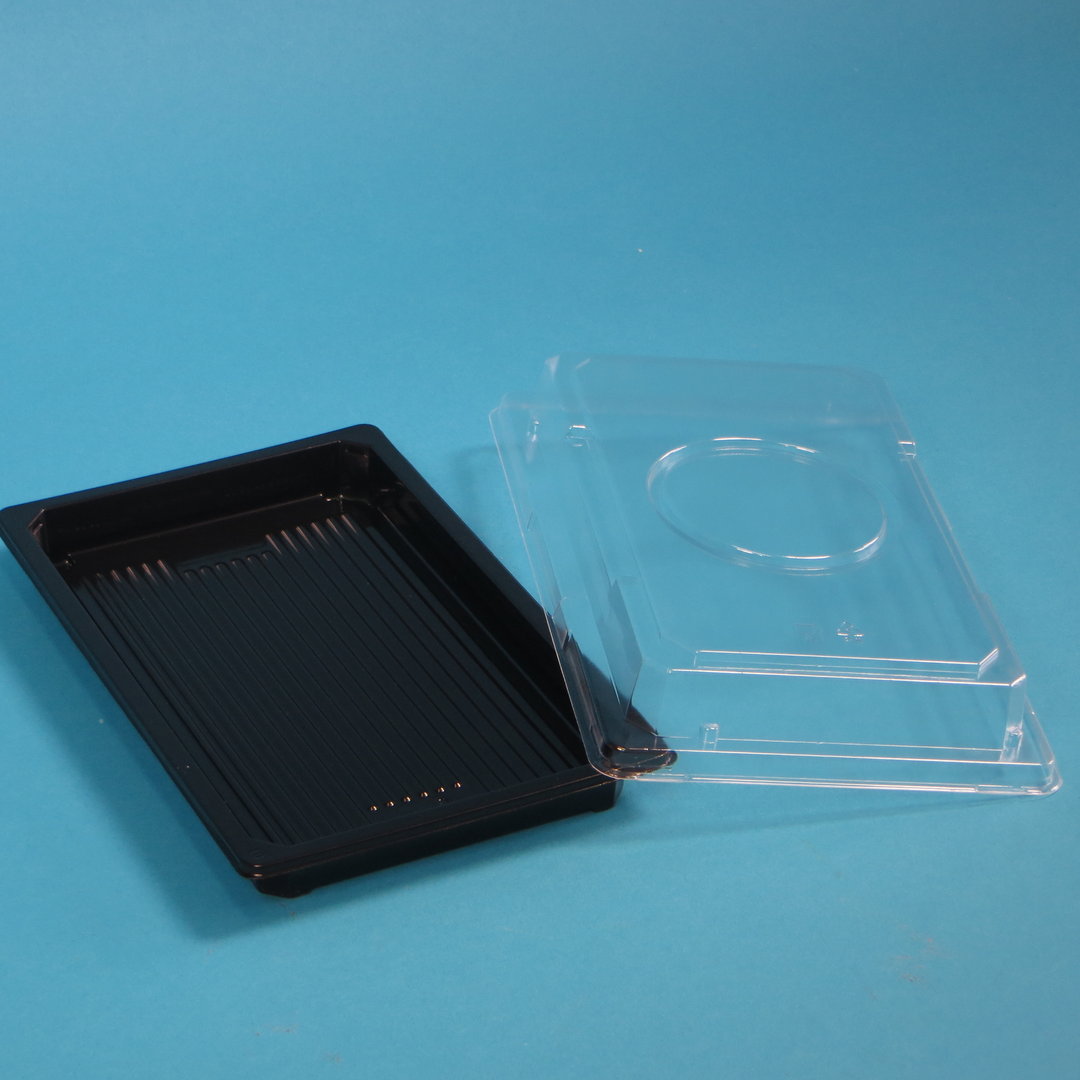 Sushitray mit Deckel Kombipack 237x145x55mm rPET recycelbar 300St