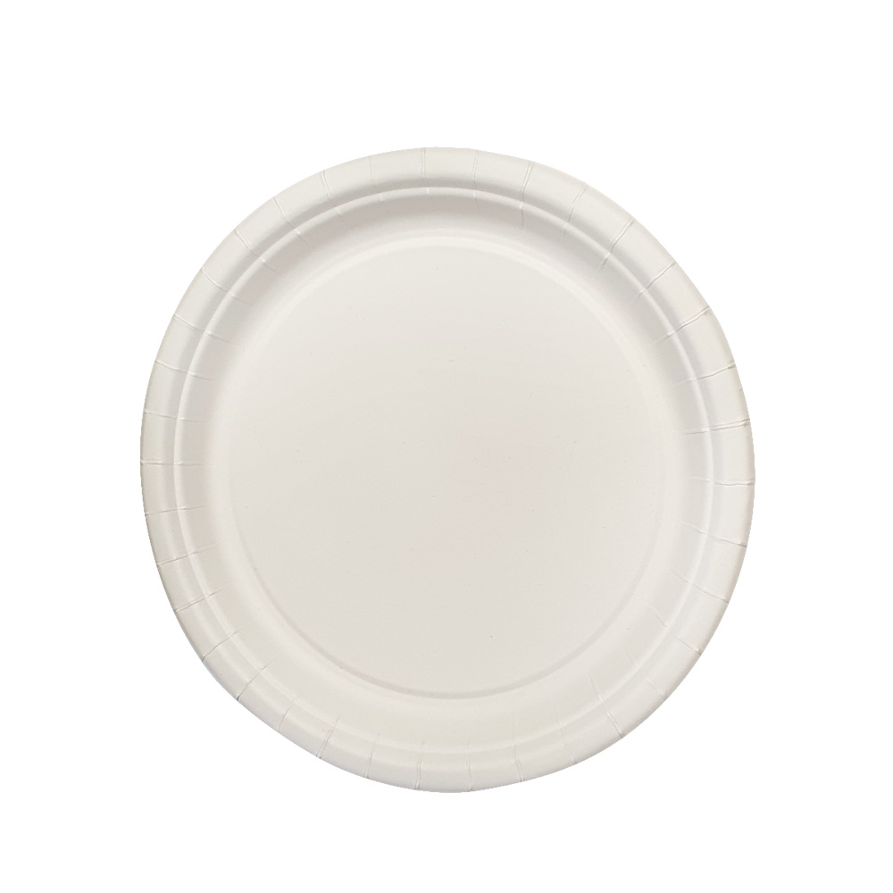 Grillteller Papier extra fettdicht rund Ø26cm weiß Frischfaser mit Fettbarriere 500St
