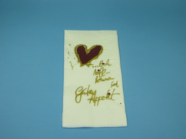 Motivserviette "Guten Appetit" 33x33cm 1/8 2lg 2000St