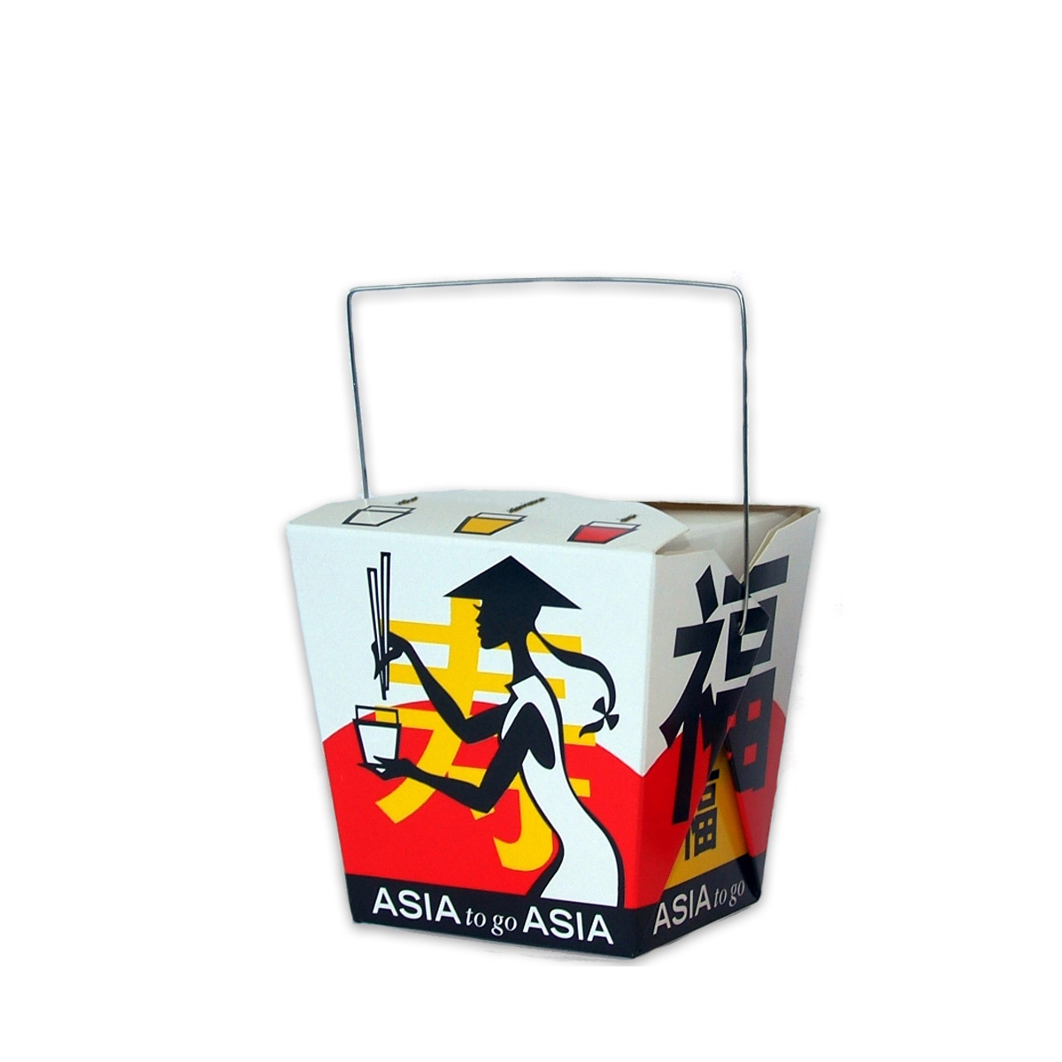 Asia Nudelboxen mit Henkel "Asia to go" Motiv 26oz 750ml 500St