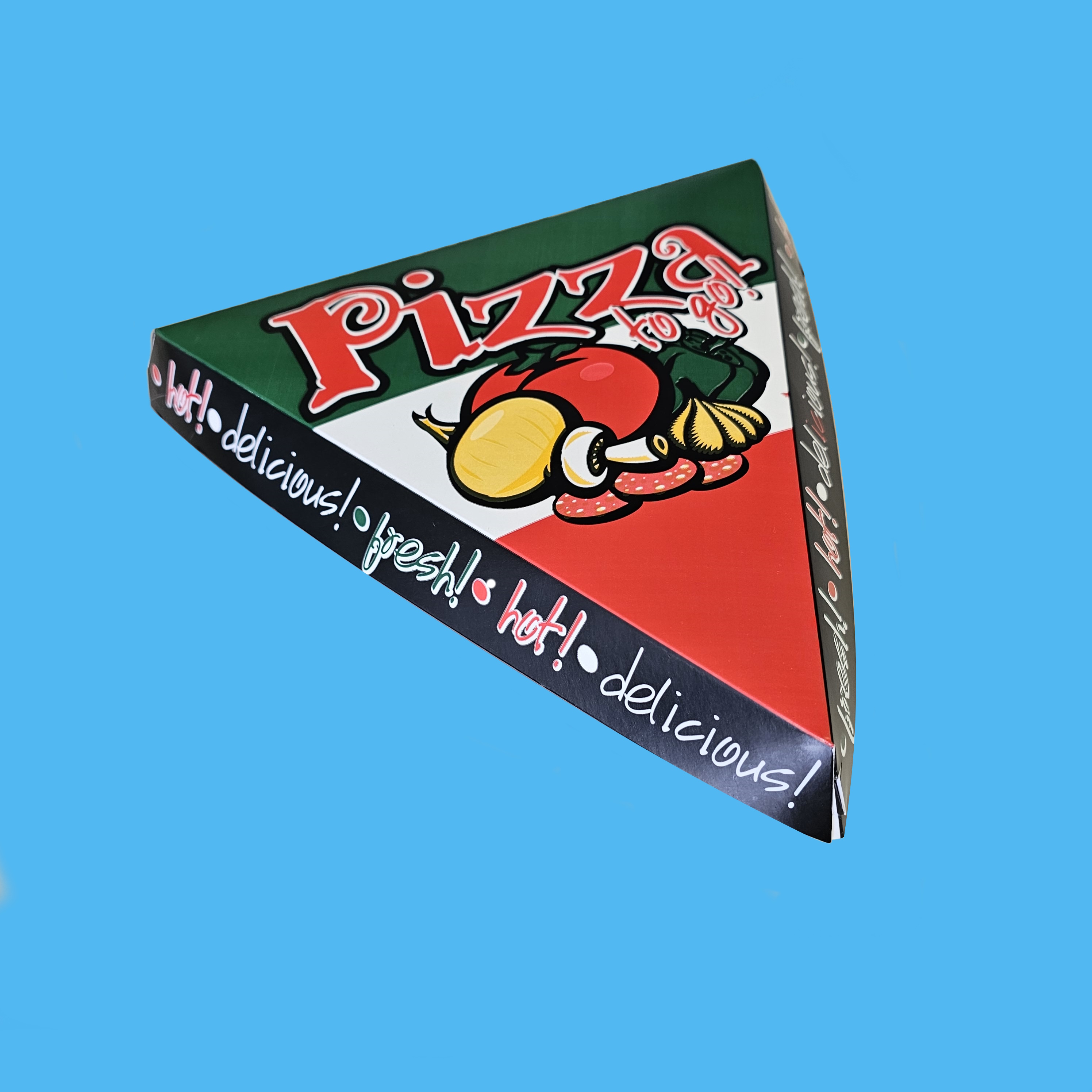 Pizza Slice Boxen "Pizza to go" 26x26x23,5cm  200St