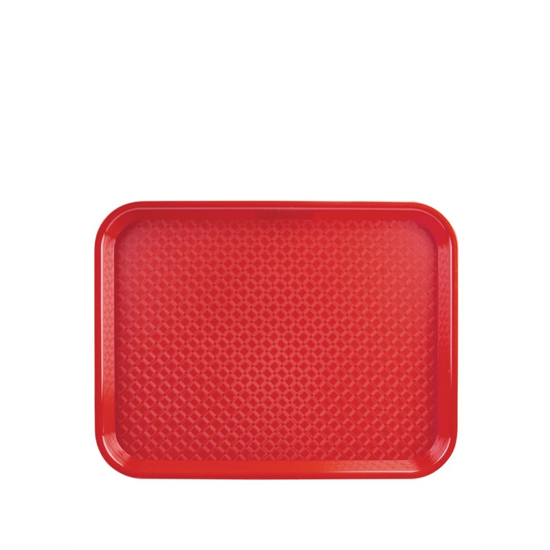 Kunststoff Tabletts PP rot 41x30,5cm 12St