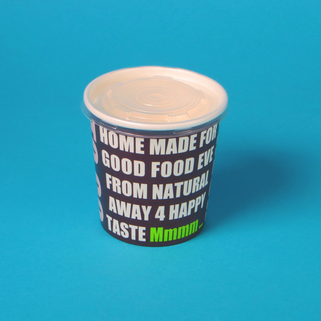 Soup to go Becher 16oz/450ml "Fresh to go" mit Deckel 250St