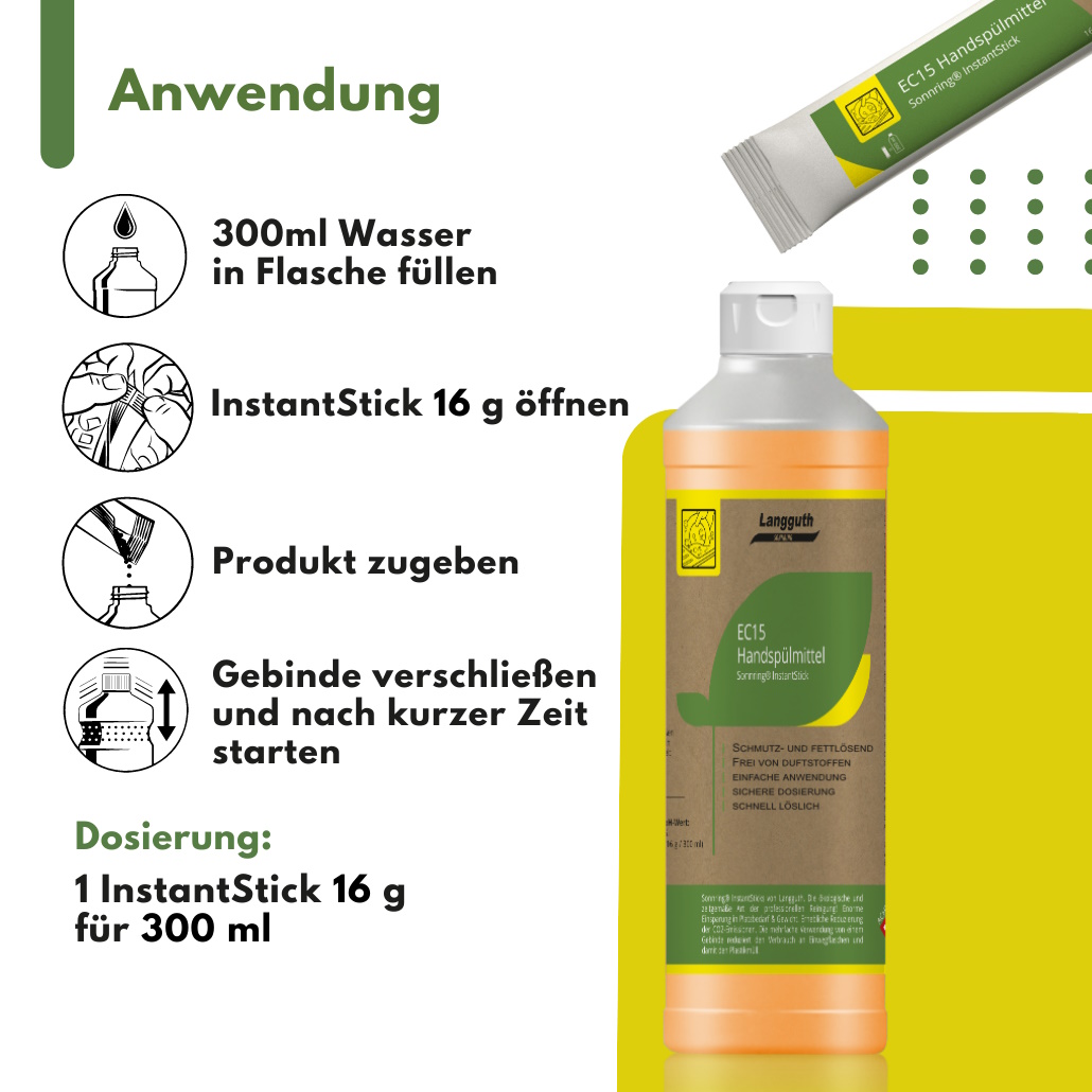 Handspülmittel Instant Sticks 16g (ergeben 300ml) 5St Handspülmittel Instant Sticks 16g (ergeben 300ml) 5St
