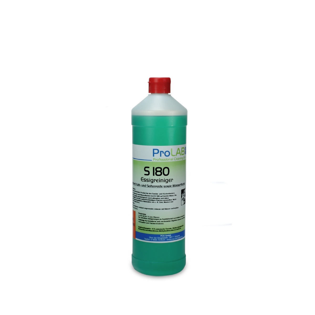 Profi Essigreiniger Konzentrat flüssig biologisch abbaubar 1l Flasche 12St