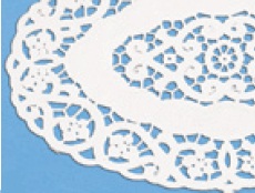 Tassendeckchen oval weiß 22x14cm 2.000St