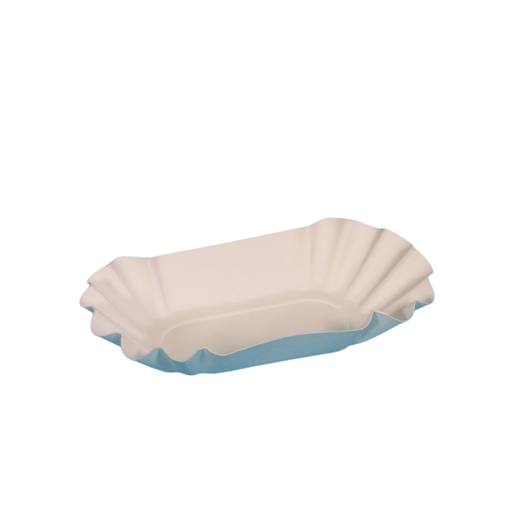 Pappschalen BIO51 Frischfaser weiß fettdicht 9x14x3cm 2000St