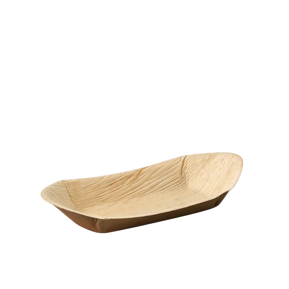 Bio Palmblatt Schiffchen Snackschalen 400ml 30cm lang 58mm hoch 200St