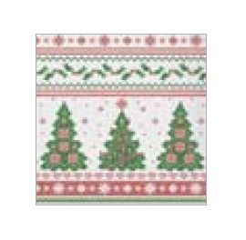 Tissue Servietten "Weihnachtsbaum" 33x33cm 3lg 1/4 800St