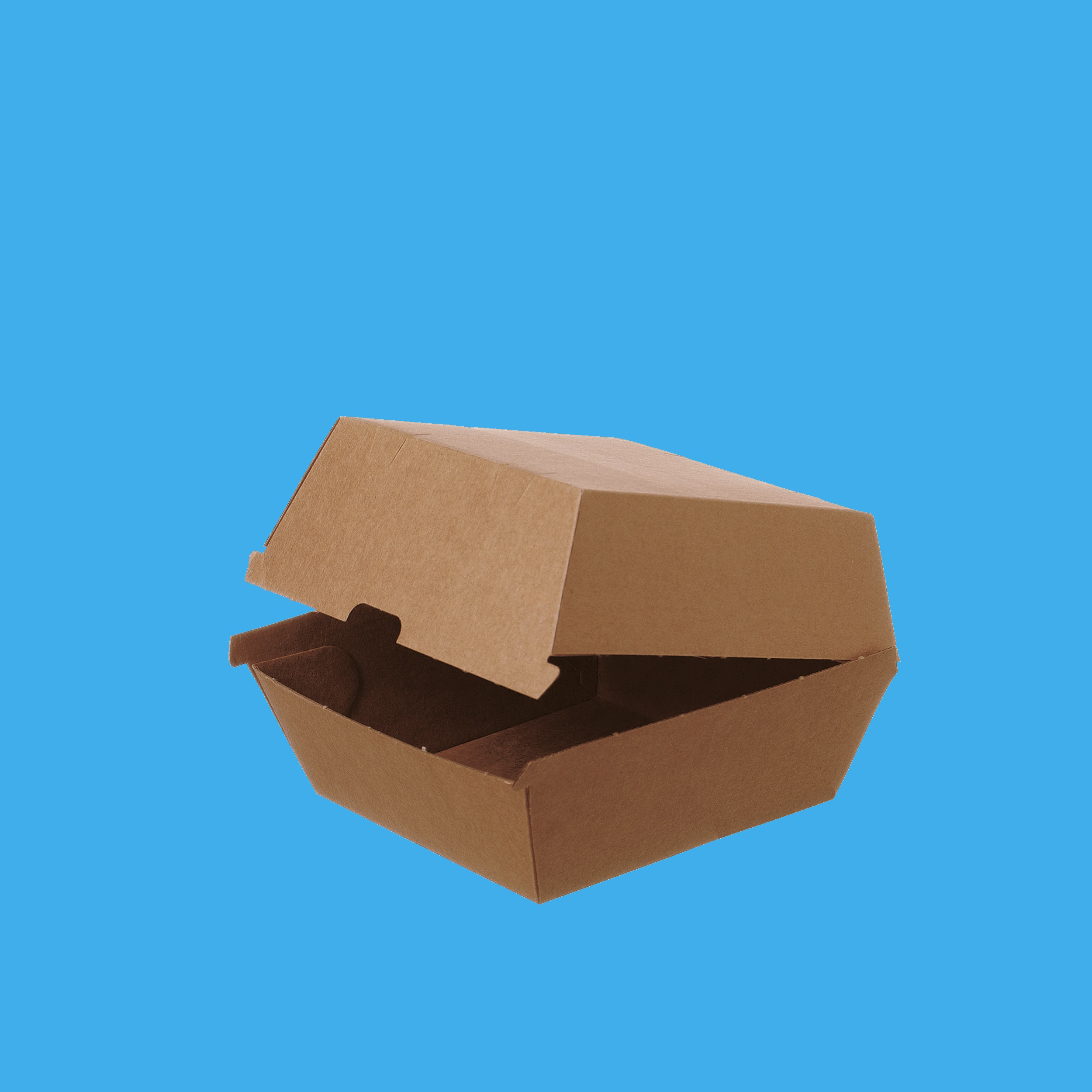 Bio Hamburgerbox braun Wellpappe extrastark 150x145x90mm 200St