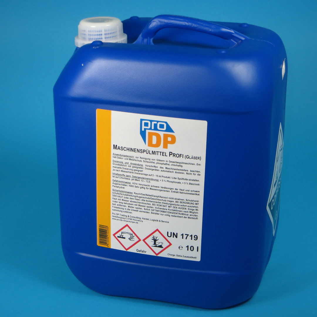 Pro DP Maschinenspülmittel Gläser Kurztakt 10l Kanister