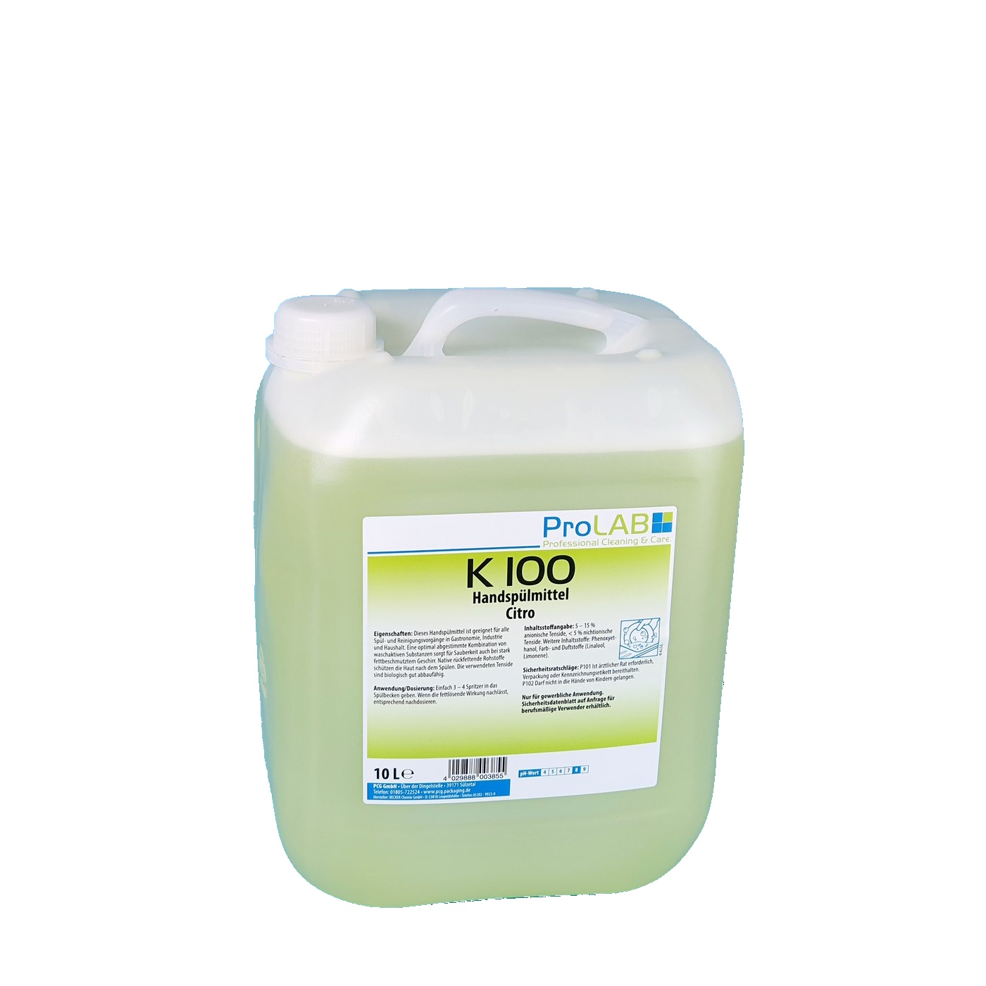 Handspülmittel Citrus hautschonend gelb flüssig 10l Kanister 1St