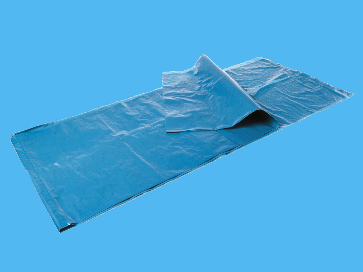 Müllsäcke 450l XXL blau extragroß 720+500x1400mm T80 LDPE lose 100St