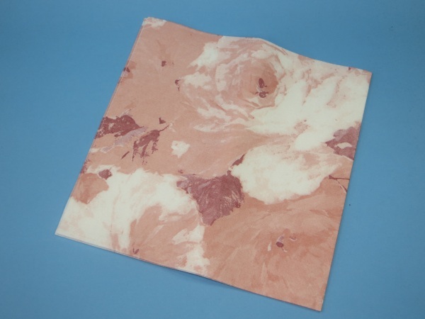 Airlaid Motivserviette Rosendekor altrosa 40x40cm 1/4 1200St